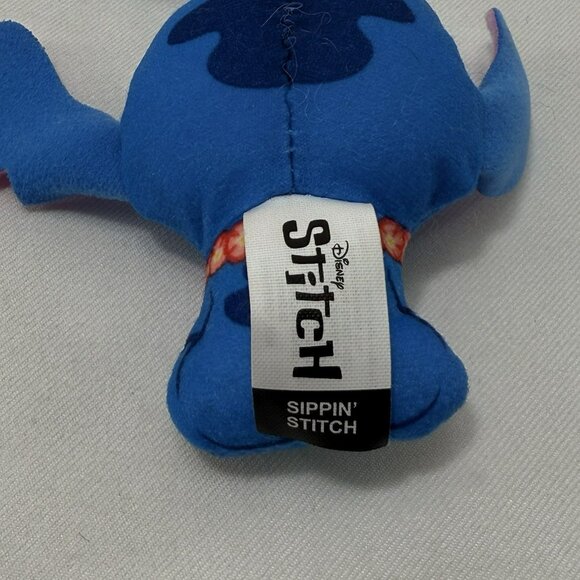 Disney McDonald Stitch Sipping Drinking Coconut Plush Toy Happy Meal Cord Rope - Picture 11 of 12